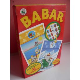 Babar kvartett óriás kártyajáték matricákkal