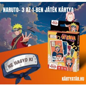 NARUTO - 3 az 1-ben játék kártya - 3 in 1 card games