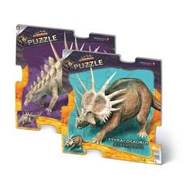 Dínók - Prehistória 16 darabos puzzle kék