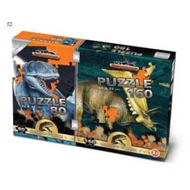   Dínók - Prehistória 2 az 1-ben 80/160  puzzle játék - Prehistoric 2 in 1 puzzle